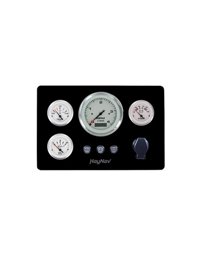 Engine panel type MAS White: tacho with digital hour
