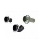 Angled exhaust connection d=76mm